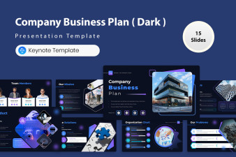 Company Business Plan Keynote Template ( Light & Dark )